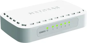 NETGEAR (GS605) Switch Ethernet 5 Ports RJ45 Gigabit (10/100/1000), switch RJ45 Blanc