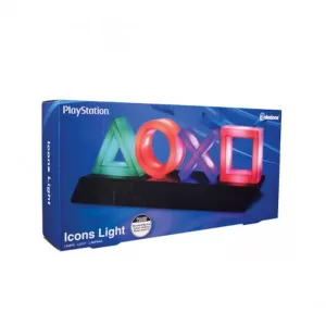 Lampe d'ambiance Paladone - Symboles PlayStation (LED, Alimentation USB, 3 modes, 30 cm)