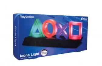 Lampe d'ambiance Paladone - Symboles PlayStation (LED, Alimentation USB, 3 modes, 30 cm)