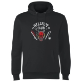 Sweat à capuche Stranger Things Hellfire Club Vintage – Noir (Taille : S au XXL)